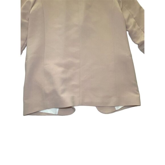 Zara Women's Beige Blazer Medium Tailored Mid-Length Jacket - Picture 15 of 16